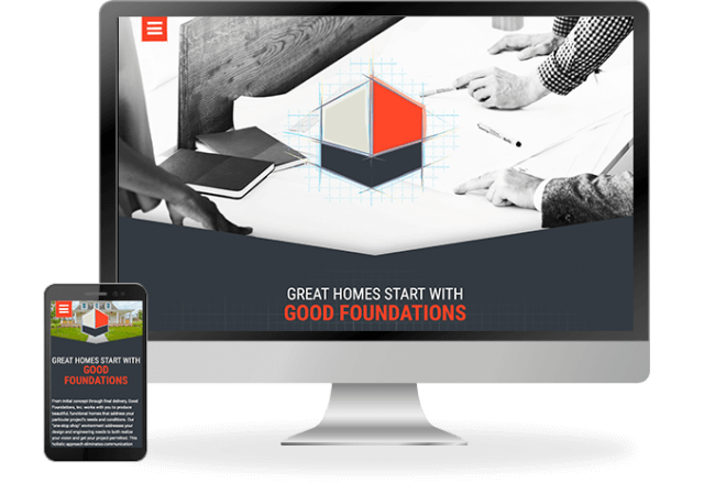 Preview mockup for Good Foundations, Inc. website project by CleverOgre