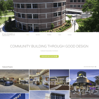 Preview graphic of Caldwell Associates Architects website project by CleverOgre