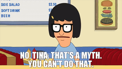 NO, Tina thats a myth you cant do that